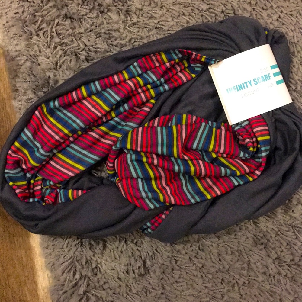 Multicolored Infinity scarf for girls or ladies